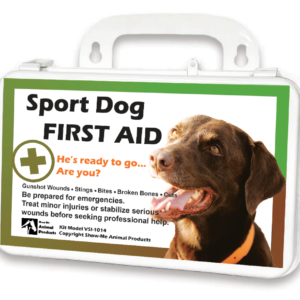 Hunting dog first aid kit