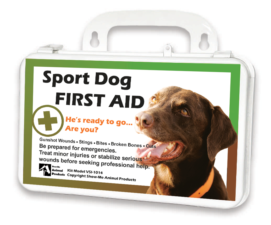 Hunting dog first aid kit