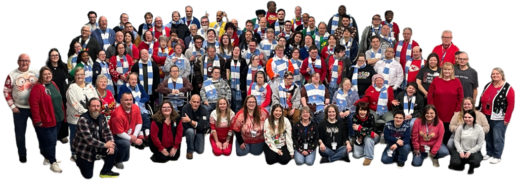 Vocational Services Inc employee group picture of people with developmental disabilities